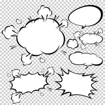 Comic speech bubbles,Vector Illustration Stock Illustration