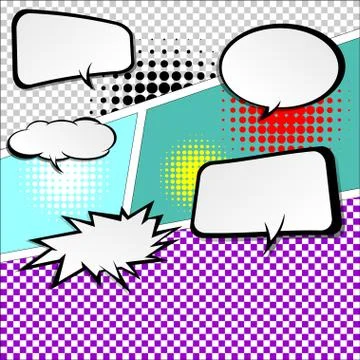 Comic speech bubbles,Vector Illustration Stock Illustration