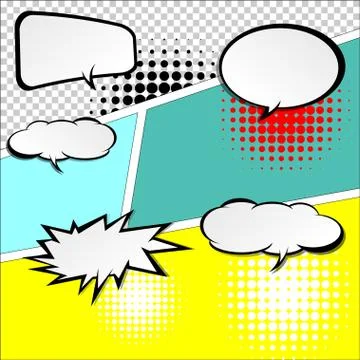 Comic speech bubbles,Vector Illustration Stock Illustration