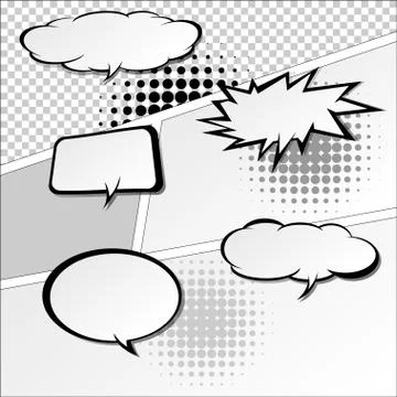 Comic speech bubbles,Vector Illustration Stock Illustration