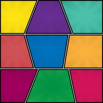 Comic speech frame set, Halftone shadows, vector illustration Stock Illustration