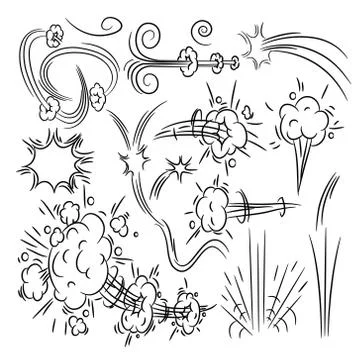 Comic speech Speed bubbles icons collection 41 Stock Illustration