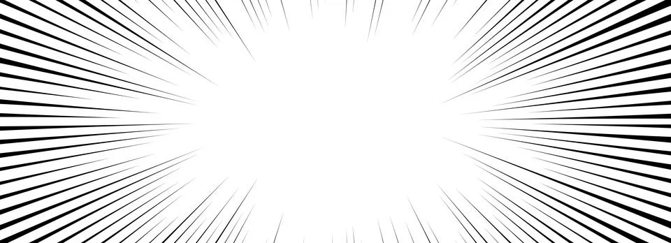 Comic speed lines background. Cartoon book explosion background. Superhero Stock Illustration