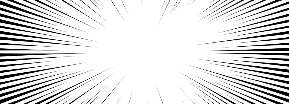 Comic speed lines background. Cartoon book explosion background. Superhero Illustrazione stock