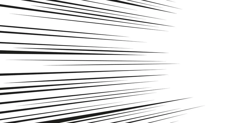Comic speed lines radiating from border Stock Illustration