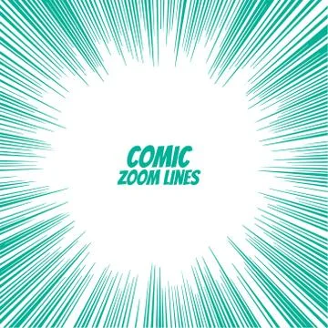 Comic speed zoom lines background Stock Illustration