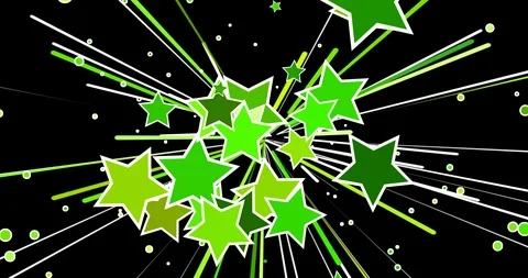 Comic starburst,  stars, withe outlines, stripes, sparks, alpha canal, 4k, loop Stock Footage 90989145