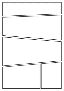 Comic storyboard blank layout Stock Illustration