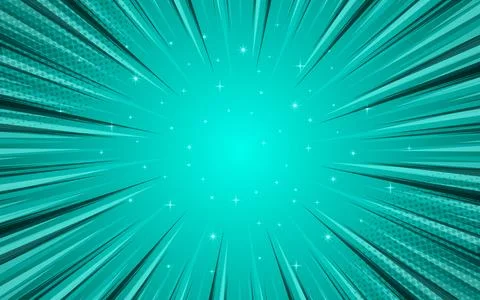 Comic striped background with radial concentric lines. Vintage comic stripe.. 库存插图