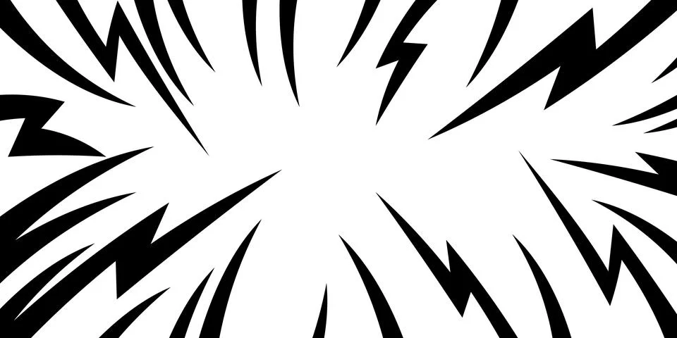 Comic style background with lightning. Abstract vector background. Stock Illustration