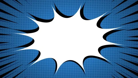 Comic Style Background with Speed Lines Dot Particles and Star Burst Stock Footage 331000020
