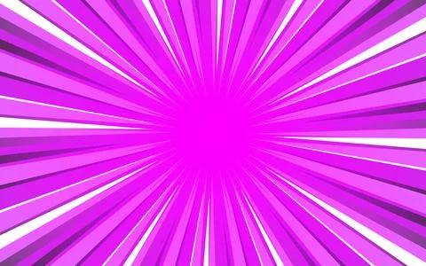 Comic style background with speed lines and halftones. Vector illustration. Stock Illustration