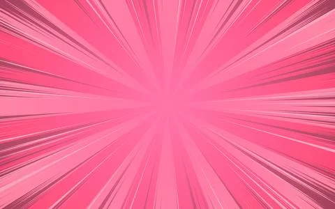 Comic style background with speed lines and halftones. Vector illustration. Stock Illustration