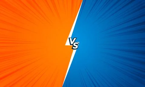 Comic style battle banner Stock Illustration