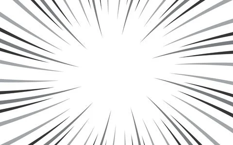 Comic style black and white radial lines background. Manga speed frame. Sup.. イラスト素材