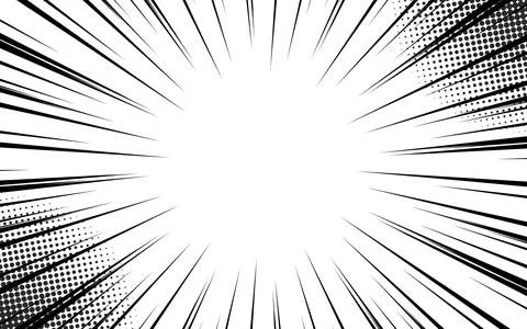 Comic style black sunburst background. Stock Illustration