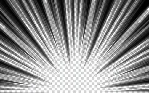 Comic style black sunburst background. Stock Illustration