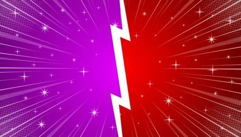 Comic style design with fighting background. Vector illustration. Stock Illustration