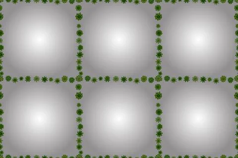 Comic style doodle frame consists of white, green and yellow border. Seamless. R Ilustración de archivo