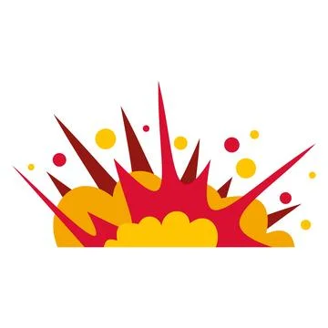 Comic style explosion blast pop art element Stock Illustration