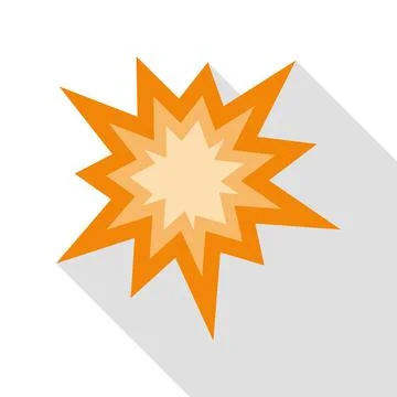 Comic style explosion burst pop art icon Illustrazione stock