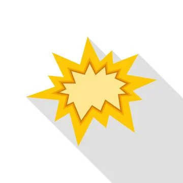 Comic style explosion burst pop art icon Stock Illustration