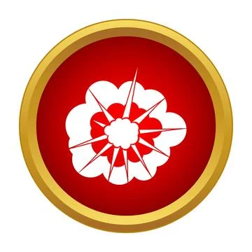 Comic style explosion effect burst icon Stock Illustration