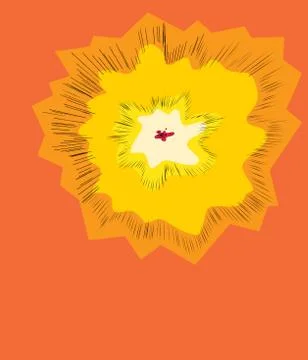 Comic Style Explosion Stock Illustration