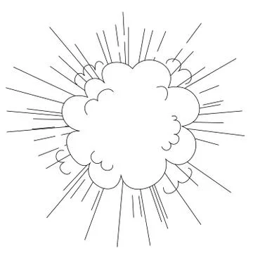 Comic style explosion Stock Illustration