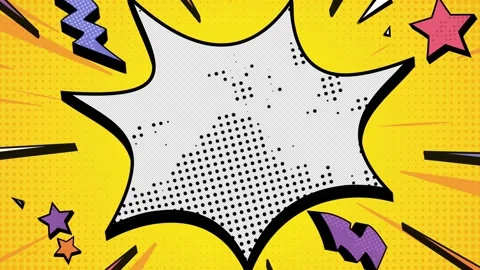Comic style explosion photo video frame pop art background Stock Footage 318775018