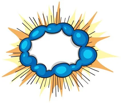 Comic Style Explosion Speech Bubble Illustration Illustration