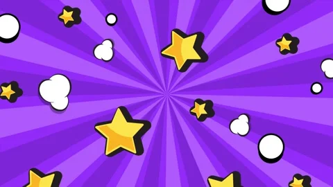 Comic style explosive elements and dynamic details on purple background seamless Stock Footage 293269862