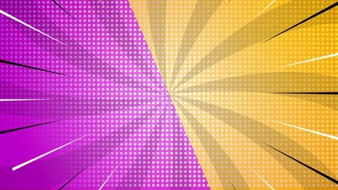 Comic Style Halftone Split Screen Background Loop Stock Footage 318354113