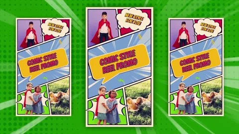Comic Style Instagram Reels and Story Opener 스톡 After Effects