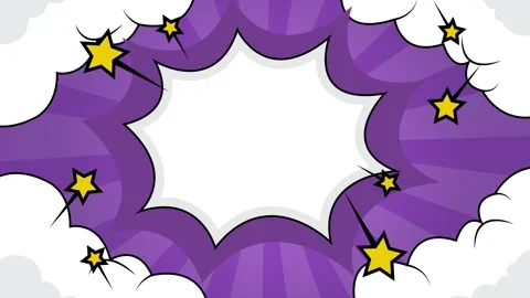 Comic style pop art backdrop with colorful designs and spsce for text seamless Stock Footage 293047115