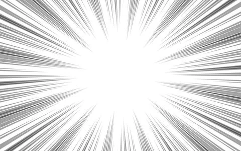 Comic style radial speed lines for background. イラスト素材
