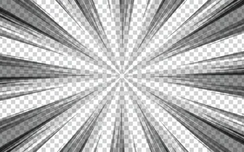 Comic style radial speed lines for background. Stock Illustration