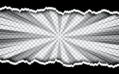 Comic style radial speed lines for background. Stock Illustration