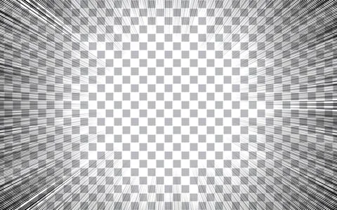 Comic style radial speed lines for background. Stock Illustration