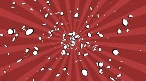 Comic style red background Stock Footage 66356925