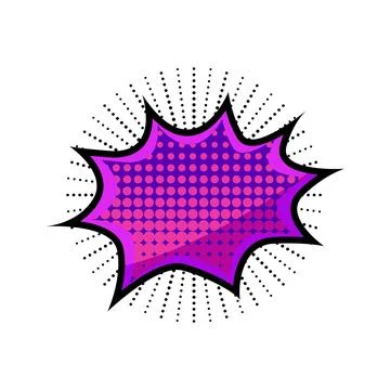 Comic style speech bubble burst pop art イラスト素材