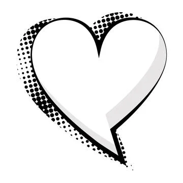 Comic-style speech bubble with halftone dot pattern design Stock Illustration