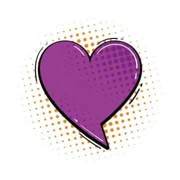 Comic-style speech bubble with halftone dot pattern design Stockillustratie