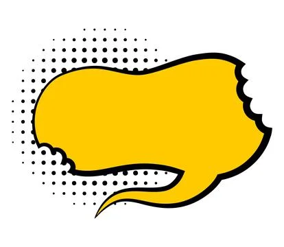 Comic style speech bubble. Speech balloon or element. Funny vector design Stock-Illustration