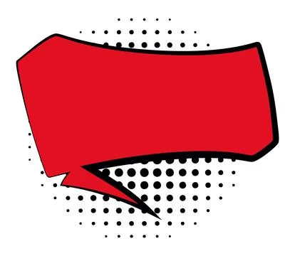 Comic style speech bubble. Speech balloon or element. Funny vector design Illustrazione stock