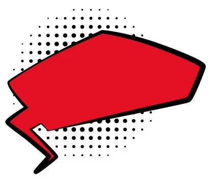 Comic style speech bubble. Speech balloon or element. Funny vector design Stock-Illustration