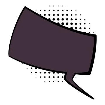 Comic style speech bubble. Speech balloon or element. Funny vector design Illustrazione stock