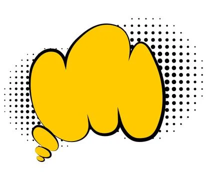 Comic style speech bubble. Speech balloon or element. Funny vector design Stock Illustration