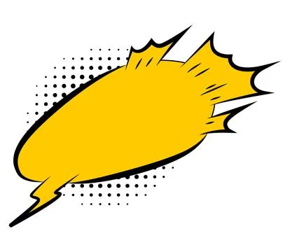Comic style speech bubble. Speech balloon or element. Funny vector design 스톡 일러스트