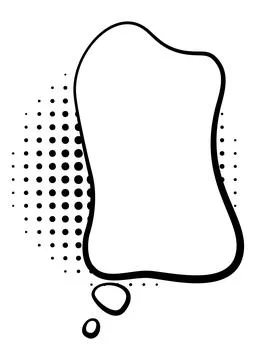 Comic style speech bubble. Speech balloon or element. Funny vector design Illustrazione stock